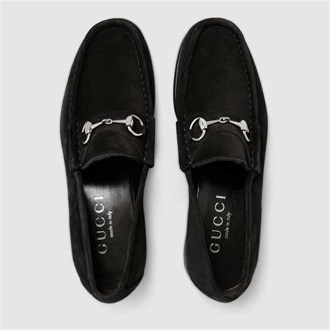 black loafers gucci|Gucci loafers suede.